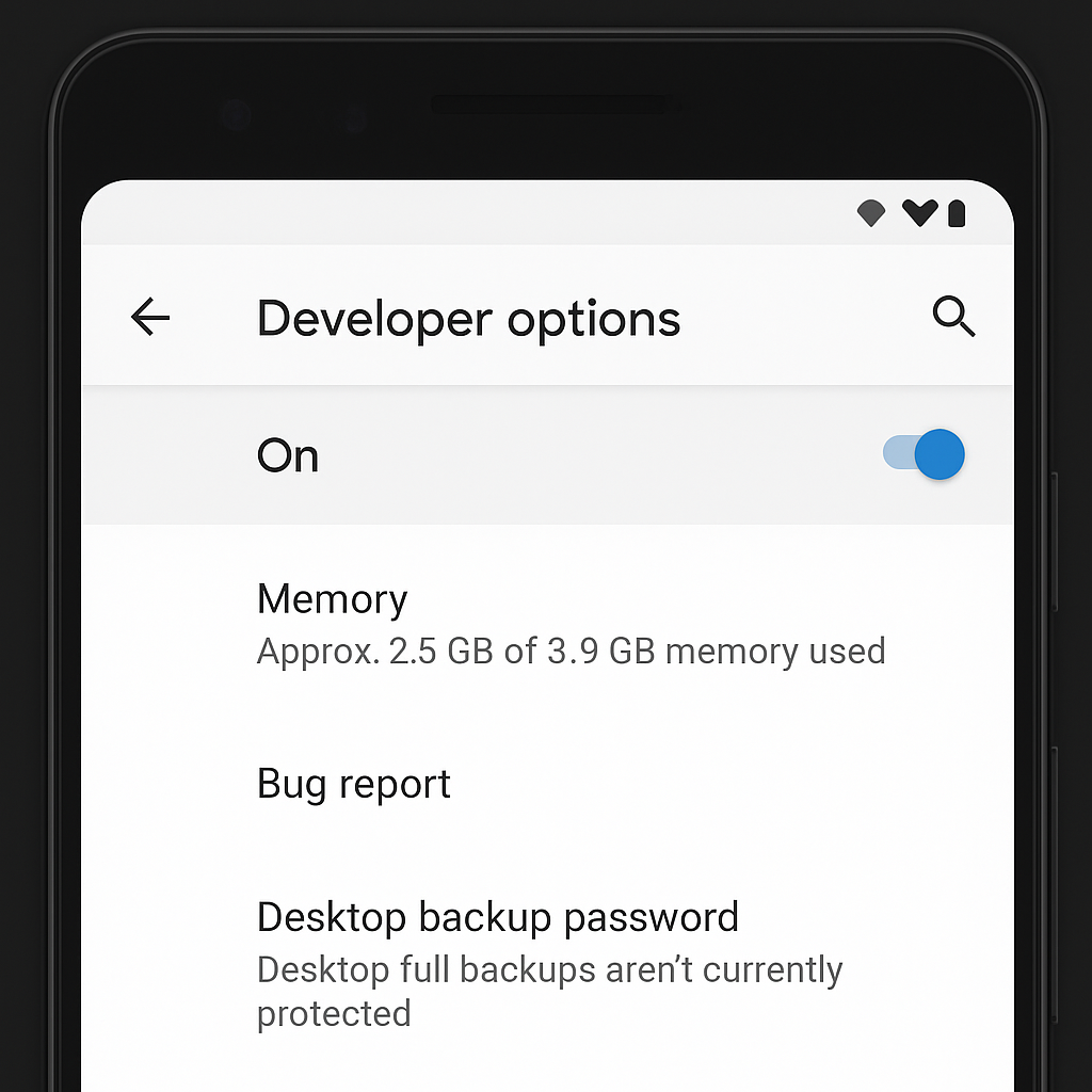 開発者オプション
