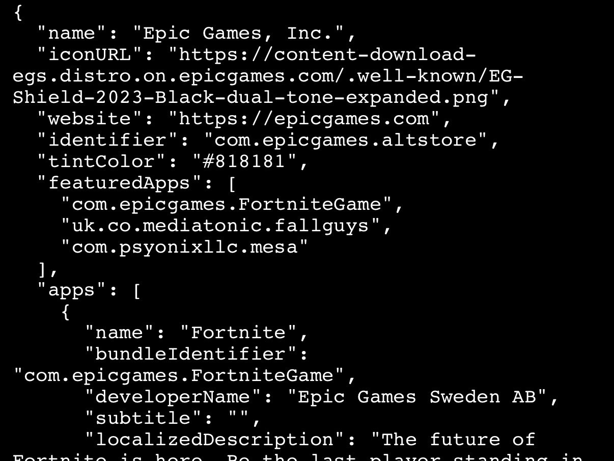 Epic Gamesのソース追加