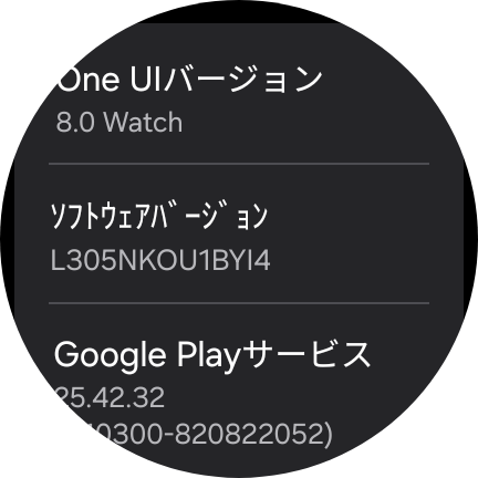 ソフトウェアバージョン